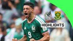 ثلاث بطاقات حمراء في فوز المكسيك على جنوب أفريقيا في المباراة الافتتاحية لكأس العالم